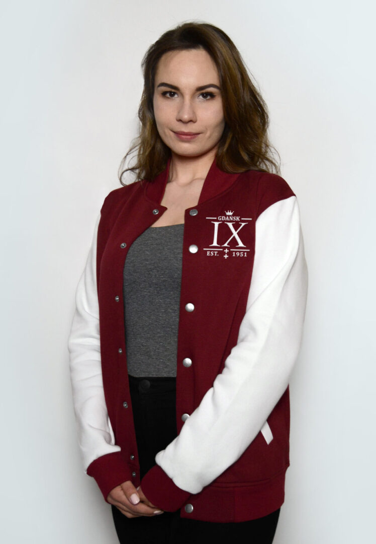 Bluza baseballowa IX LO Gdańsk