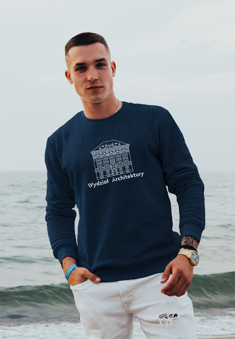 Bluza crewneck PW Wydział Architektury | Fasada