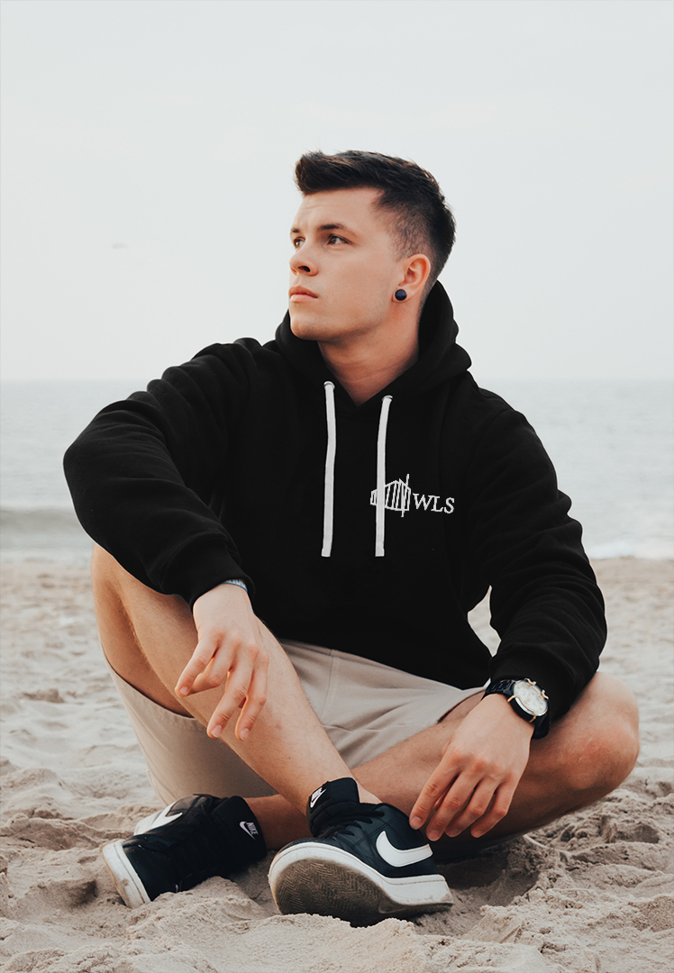 Bluza z kapturem WLS UW | Monochromatyczny haft