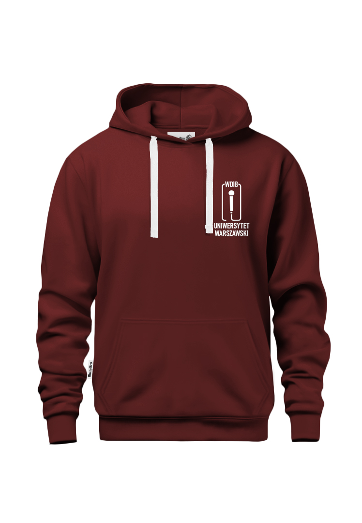 Bluza z kapturem WDIB UW | Logo pionowe