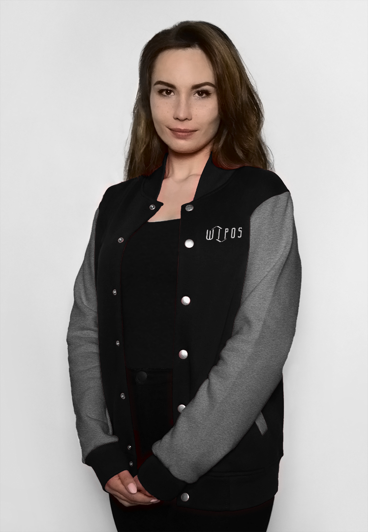 Bluza baseballowa WIPiOŚ PŁ | Czarna