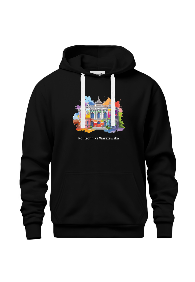 Bluza z kapturem Politechnika Warszawska | Gmach Kolorowy