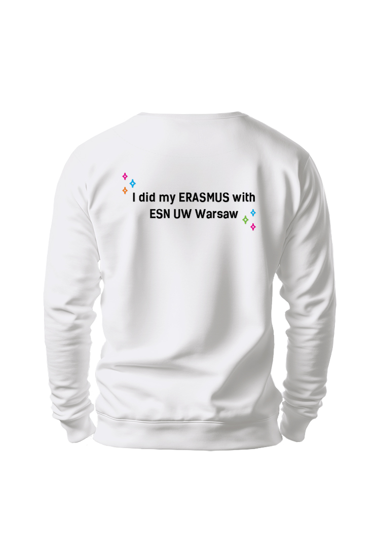 Bluza crewneck I did my erasmus with ESN UW Warsaw