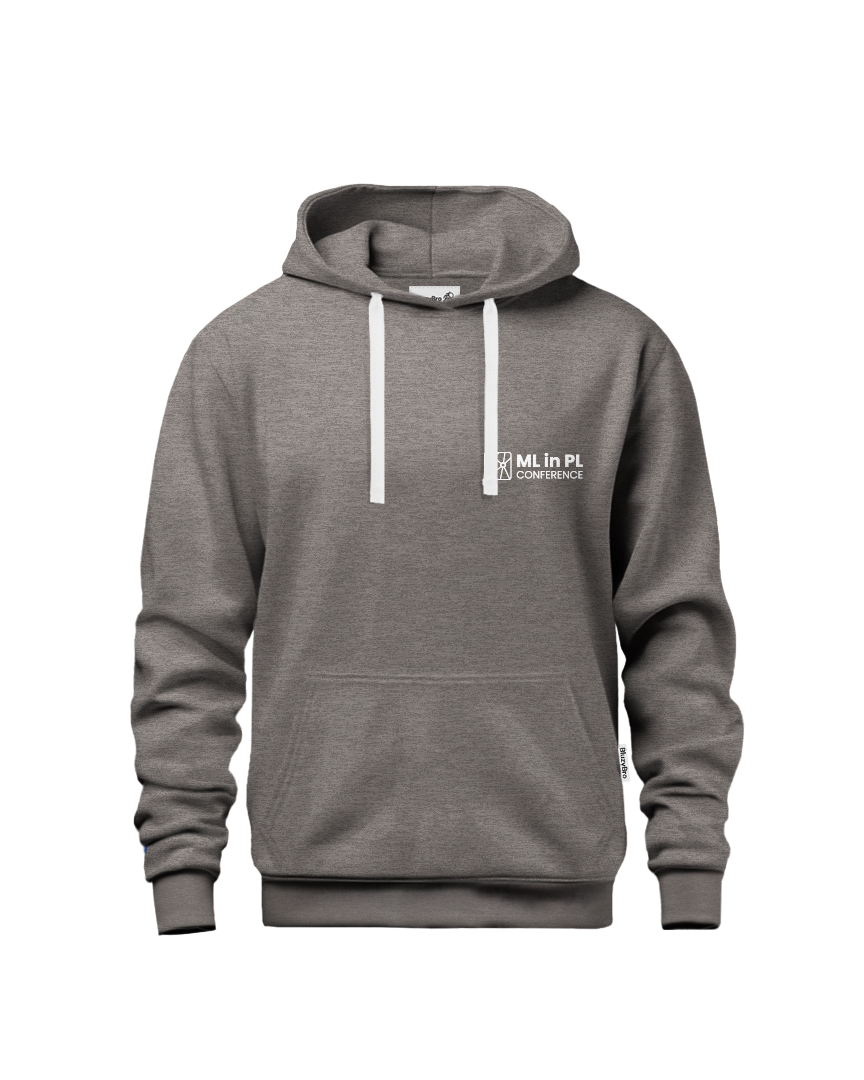 Bluza z kapturem ML in PL Szary melanż