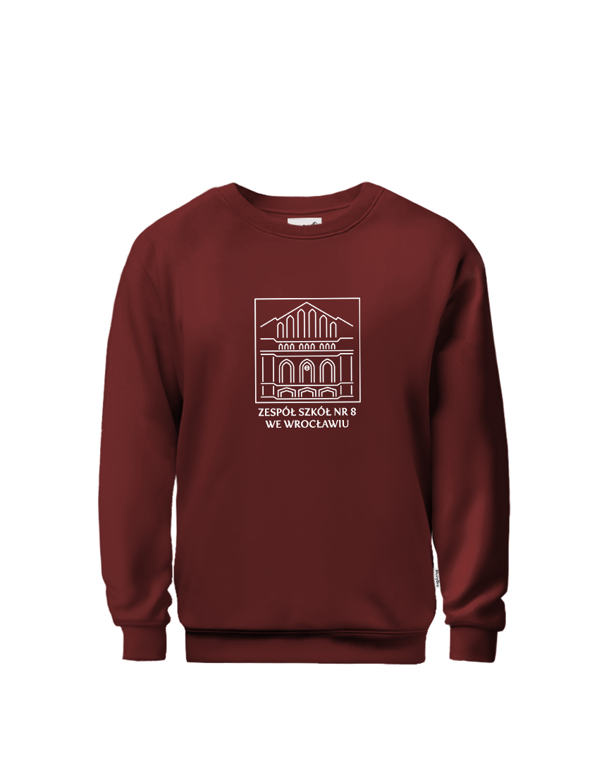 Bluza crewneck ZS nr 8 we Wrocławia | Logo kwadrat