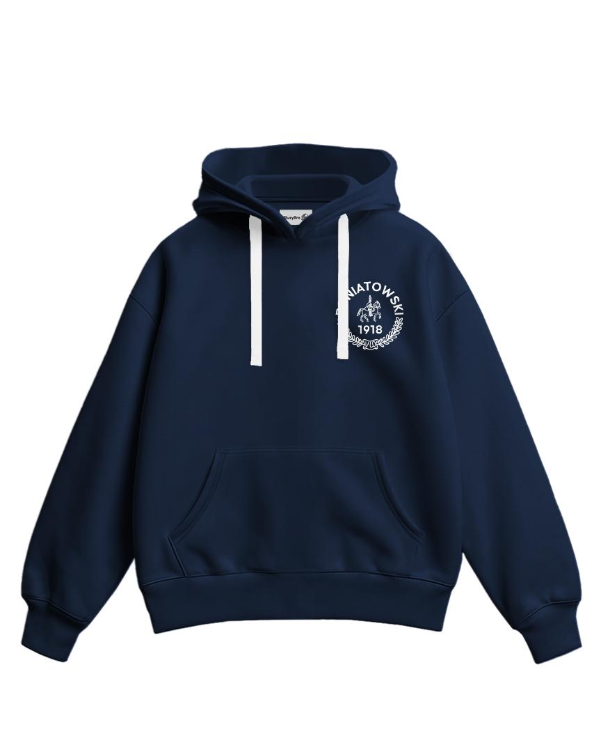 Bluza baggy 5 LO Warszawa  | haft pierś + nadruk plecy