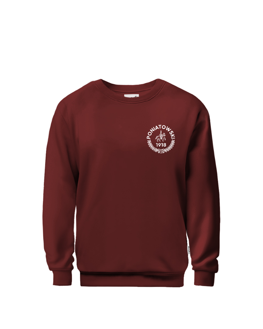 Bluza crewneck 5 LO Warszawa  | haft pierś + nadruk plecy