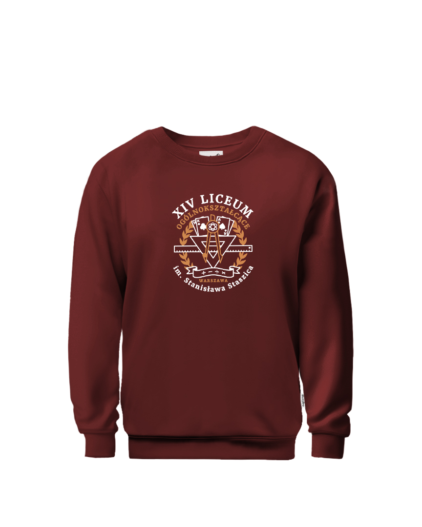 Bluza crewneck 14 LO Warszawa