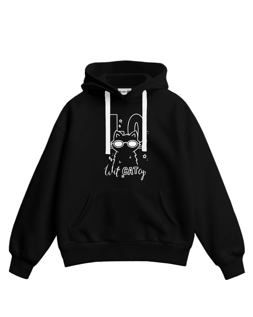 Bluza baggy 64 LO Warszawa | Kot