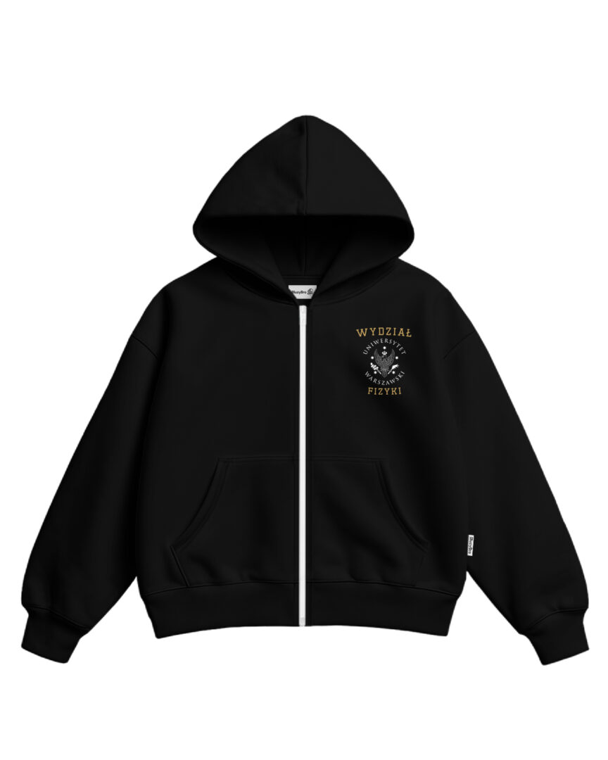 Bluza ultra boxy rozsuwana UW WF | Logo uczelni